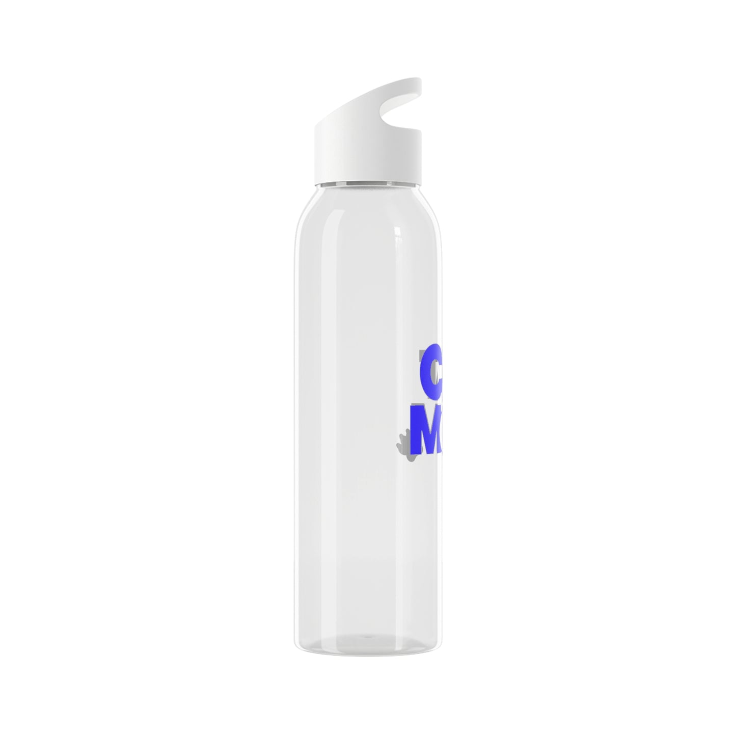 Cat mom blue Water Bottle