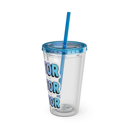 DOCTOR faux sticker Clear Insulated Cup