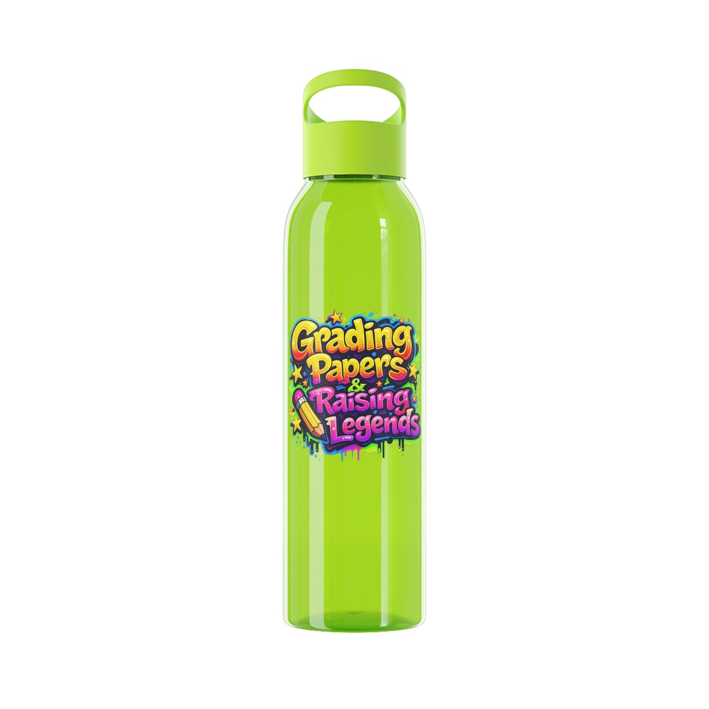 Grading papers & raising legends Water Bottle
