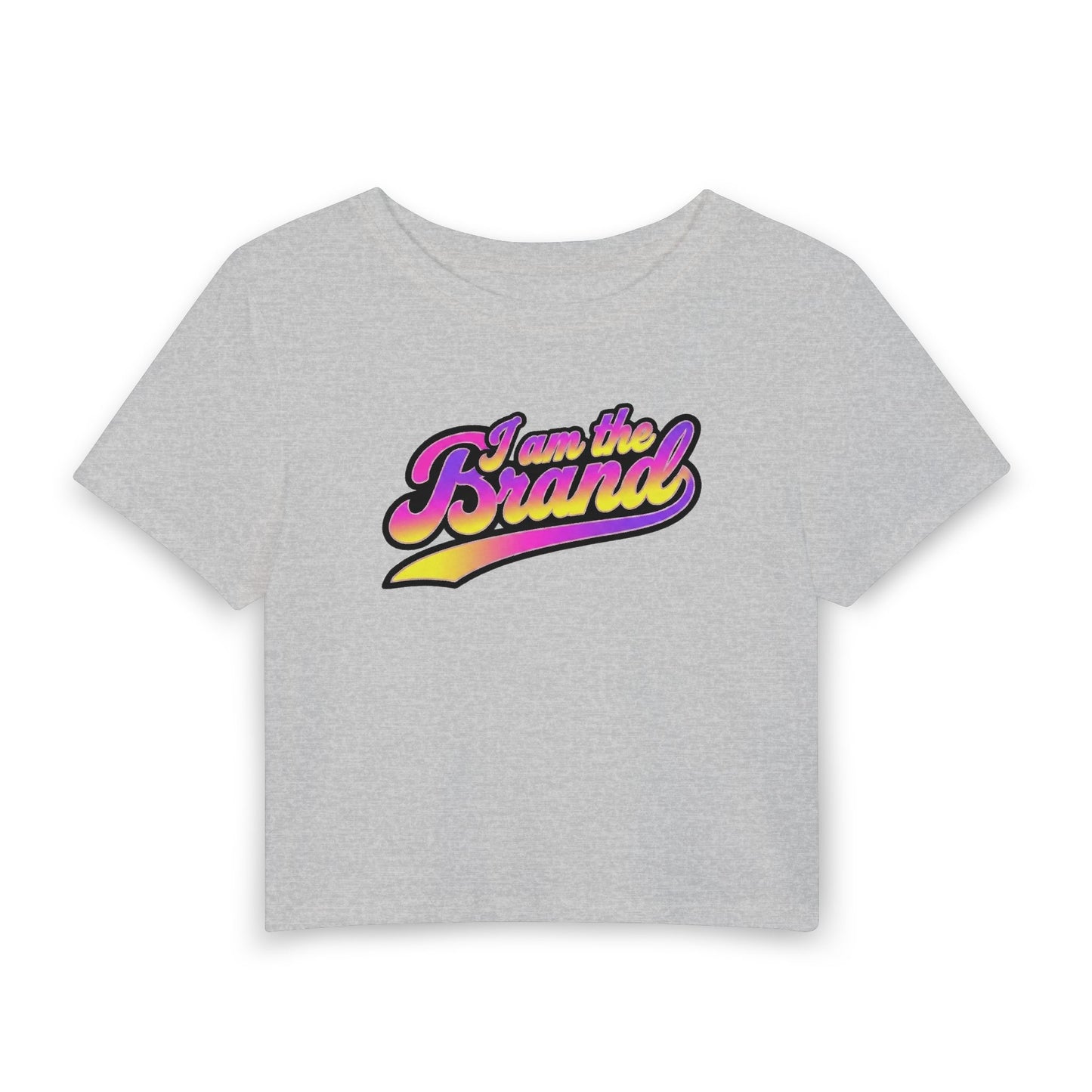 I am the brand Crop Tee