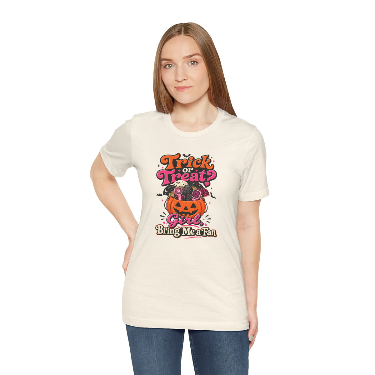 Trick or treat? Girl bring me a fan T-shirt