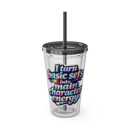 I turn basic sets into main character energy Clear Insulated Cup