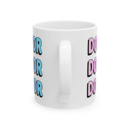 DOCTOR faux sticker Mug
