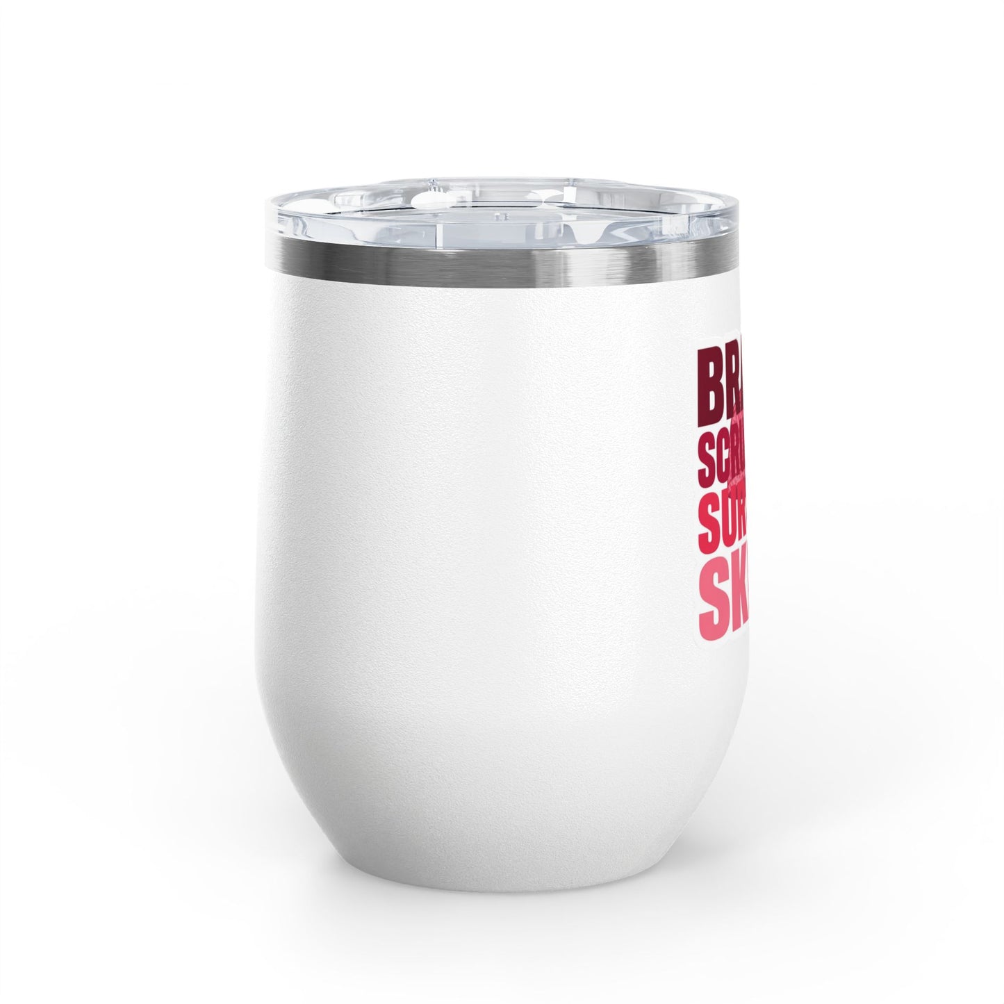 Brains, scrubs and surgical skills pink Tumbler