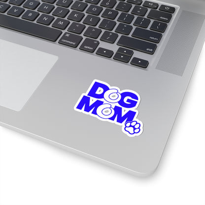 Dog mom blue Sticker