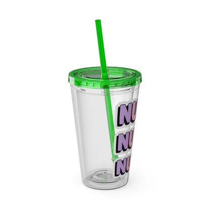 NURSE faux sticker Clear Insulated Cup