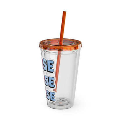 NURSE faux sticker Clear Insulated Cup