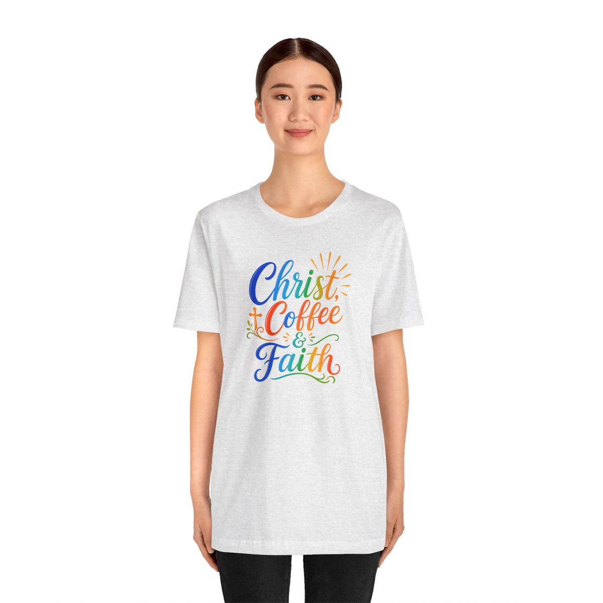 Christ, coffee and faith T-shirt
