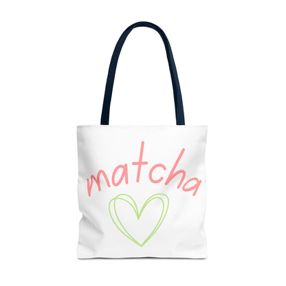 Matcha Heart Tote Bag