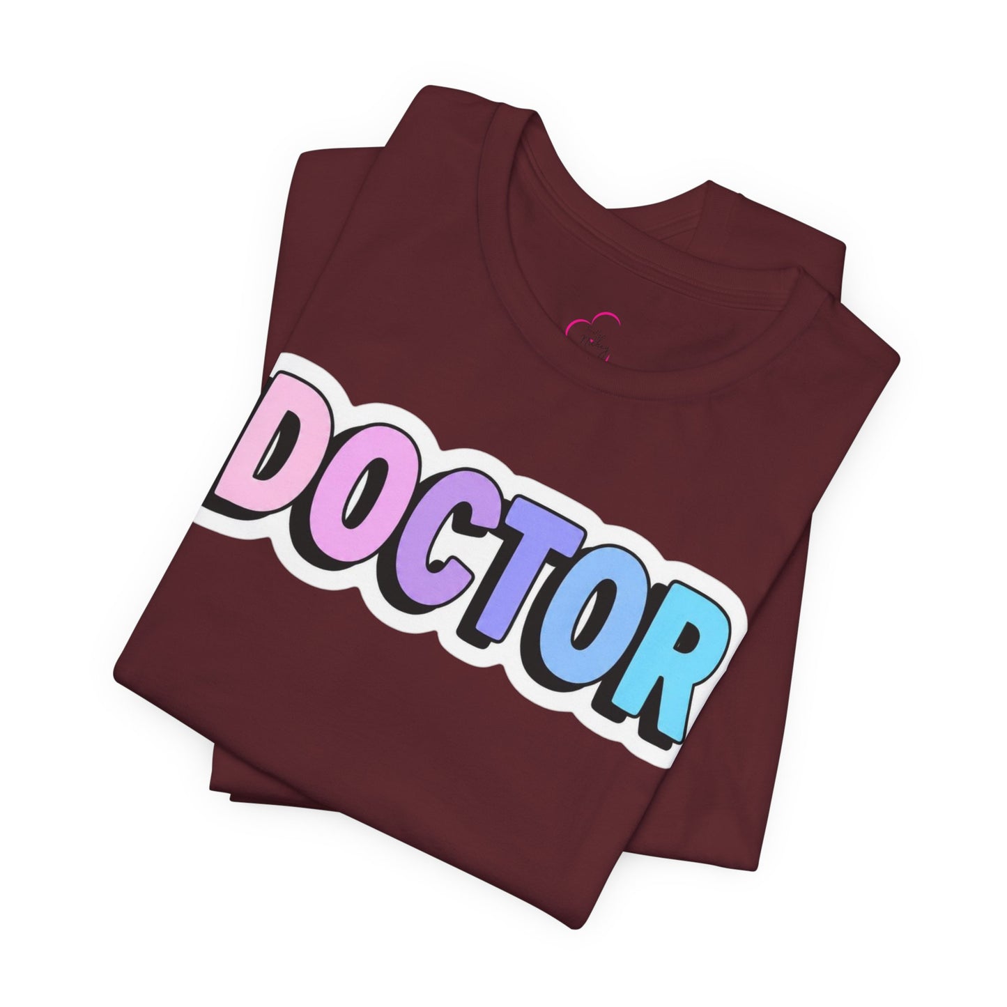 DOCTOR faux sticker T-shirt