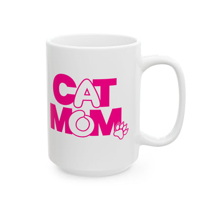 Cat mom pink Mug