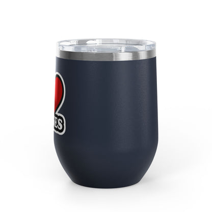 I love nurses faux sticker Tumbler