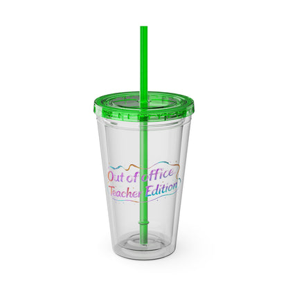 Out of office teacher edition Clear Insulated Cup
