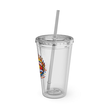 Don't mind my hair I'm doing yours Clear Insulated Cup