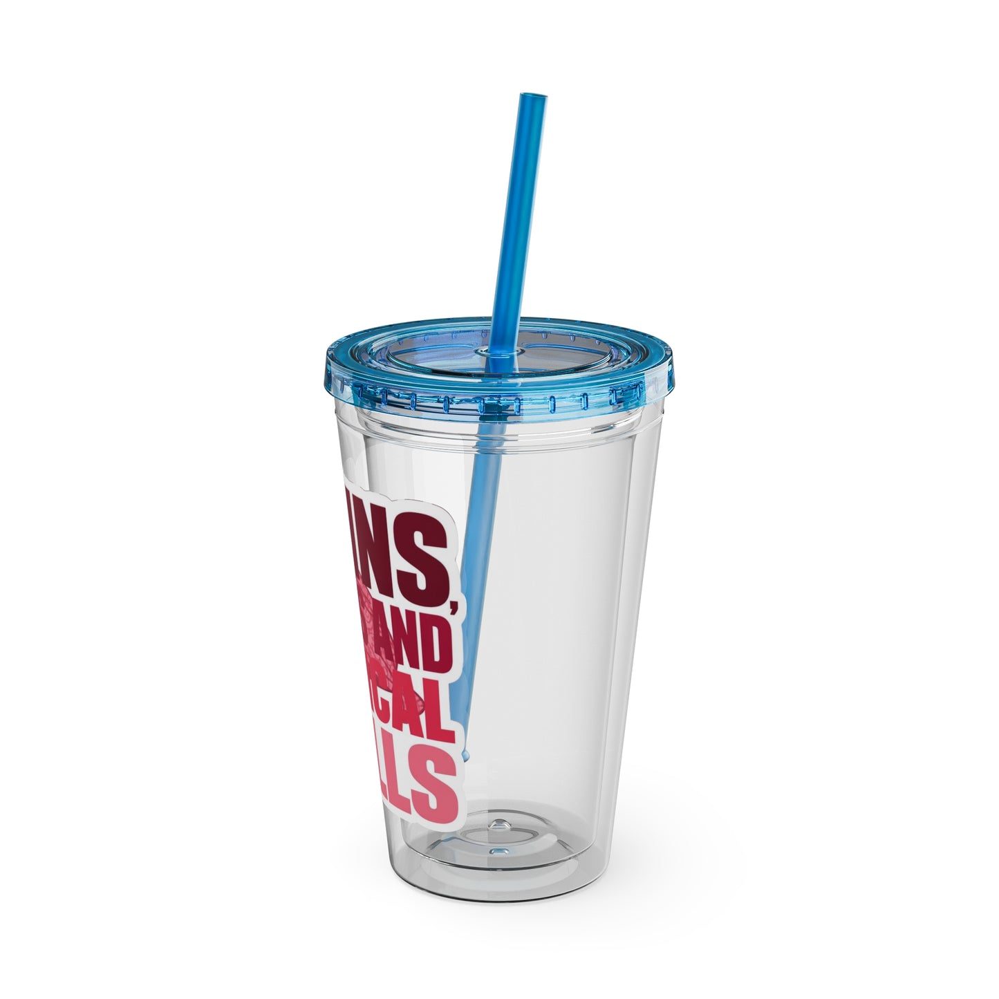 Brains, scrubs and surgical skills pink Clear Insulated Cup