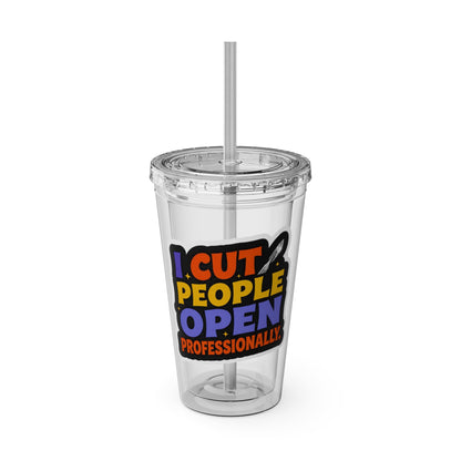 I cut people open professionally Clear Insulated Cup