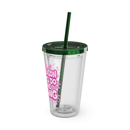 I'm the reason your eyes do all the talking Clear Insulated Cup