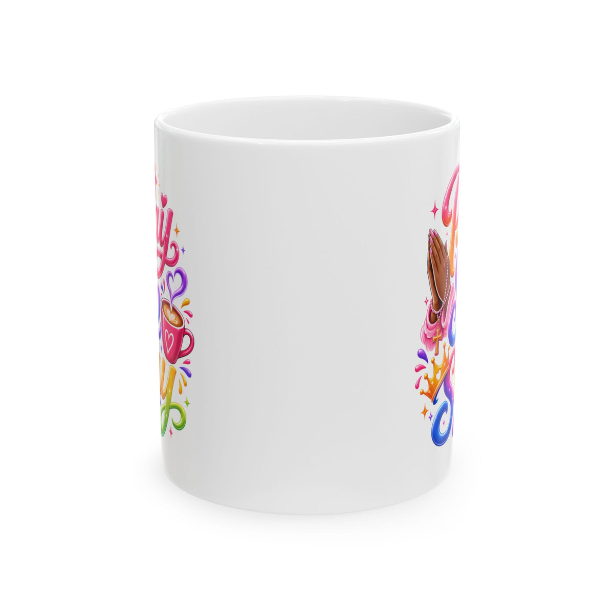 Pray, sip, slay Mug