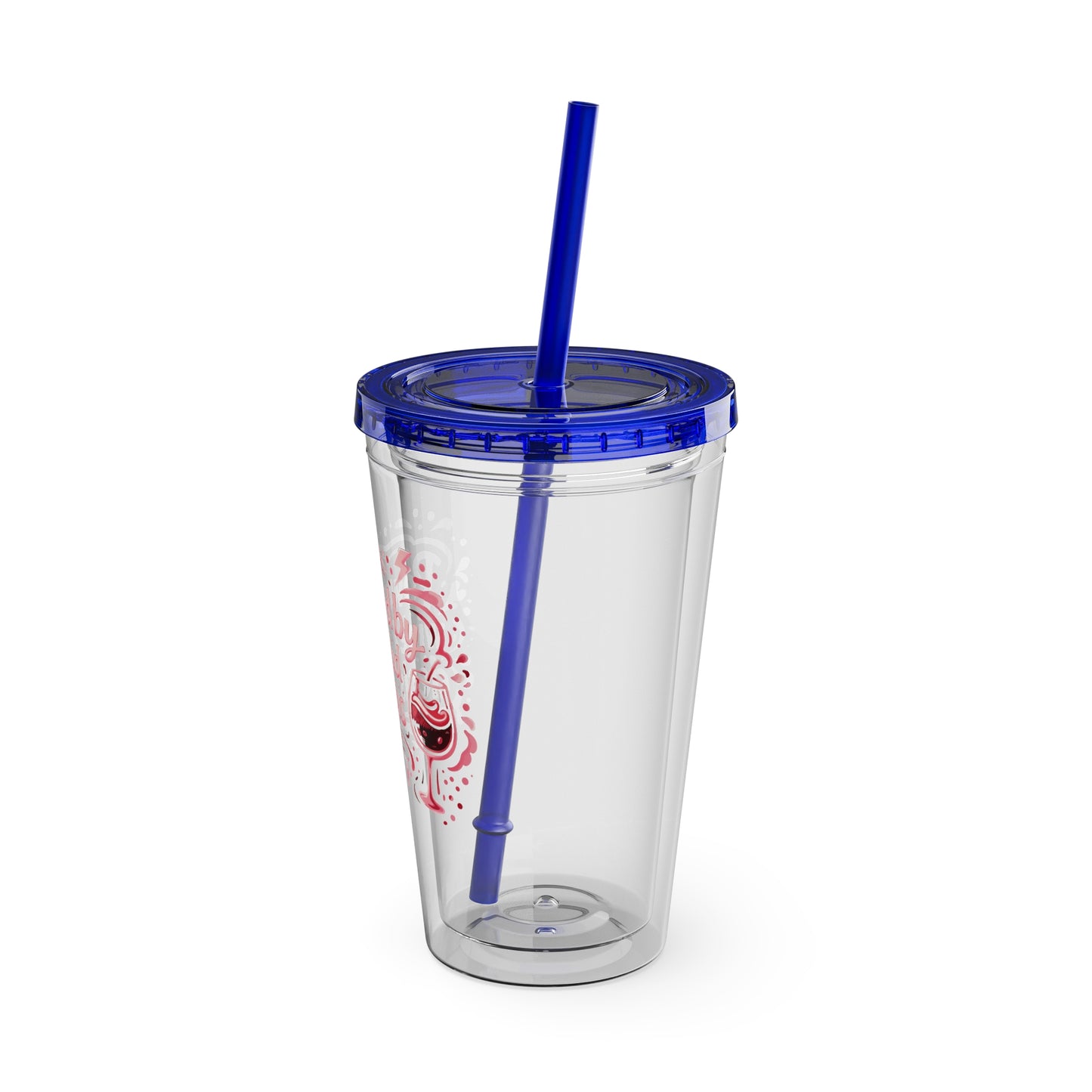 Powered by wine and bad decisions Clear Insulated Cup