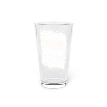 I handle chaos before lunch Beer Glass
