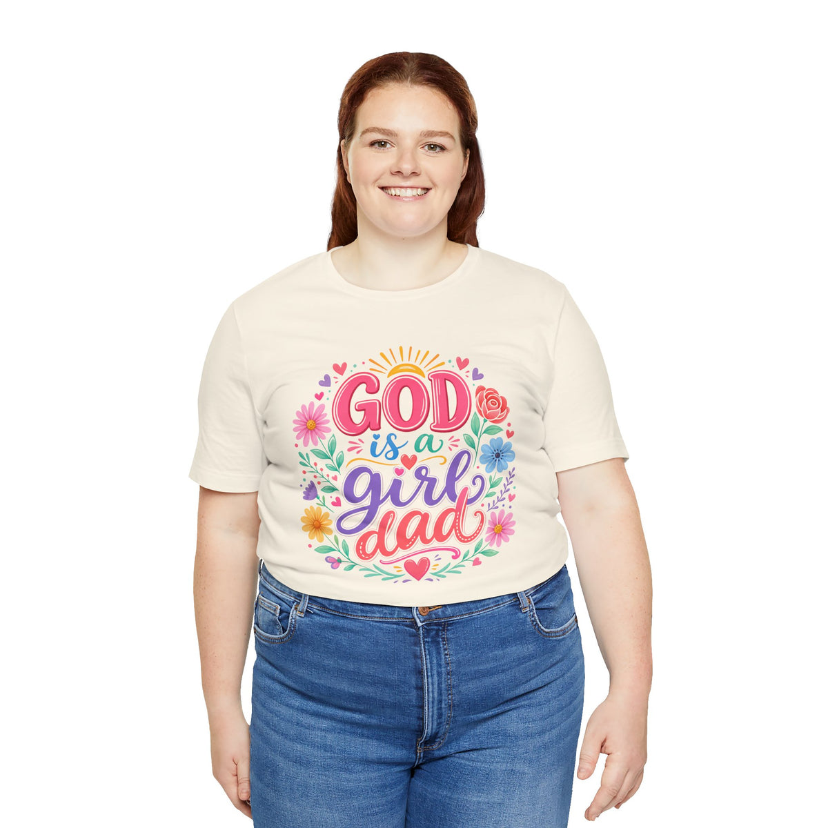 GOD is a girl dad T-shirt