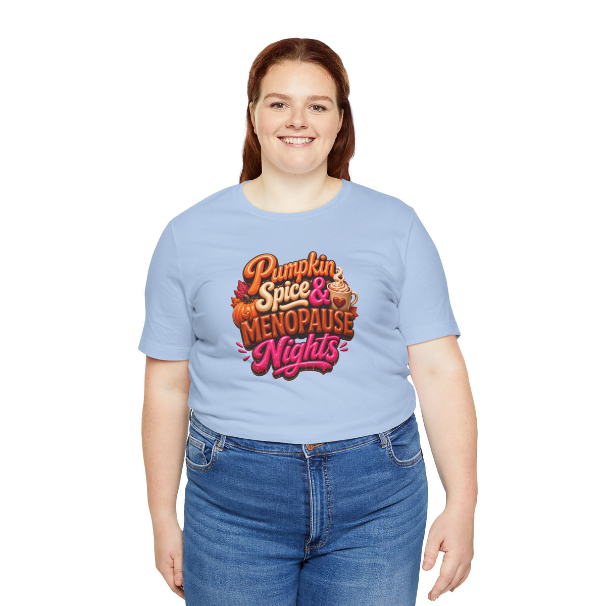 Pumpkin spice & menopause nights T-shirt