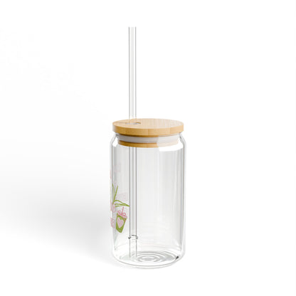 Matcha First Everything Else Later Sipper Glass