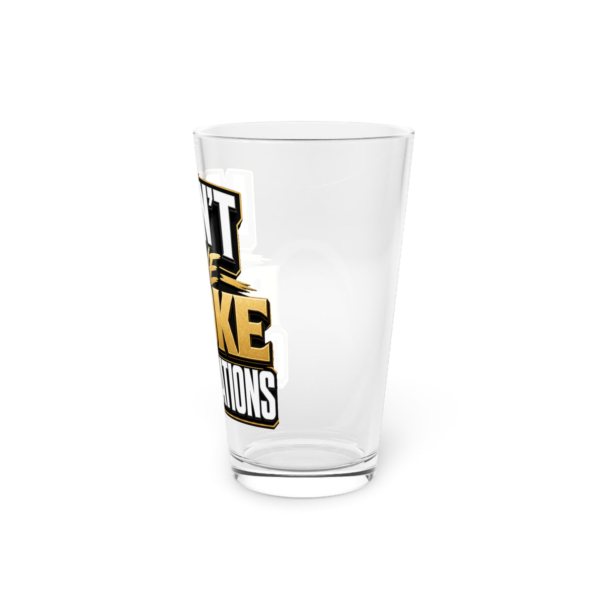 I don't have broke conversations Beer Glass