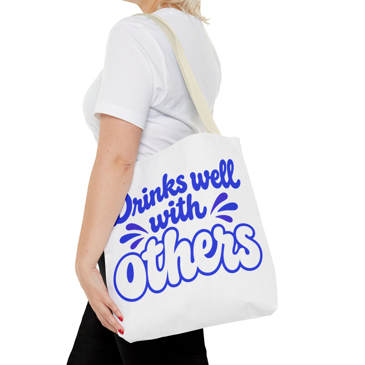 Drinks well with others Tote Bag