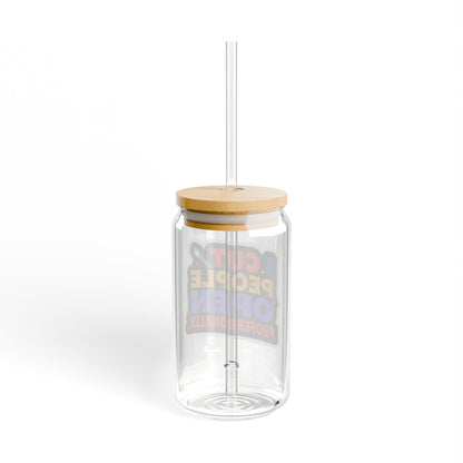 I cut people open professionally Sipper Glass