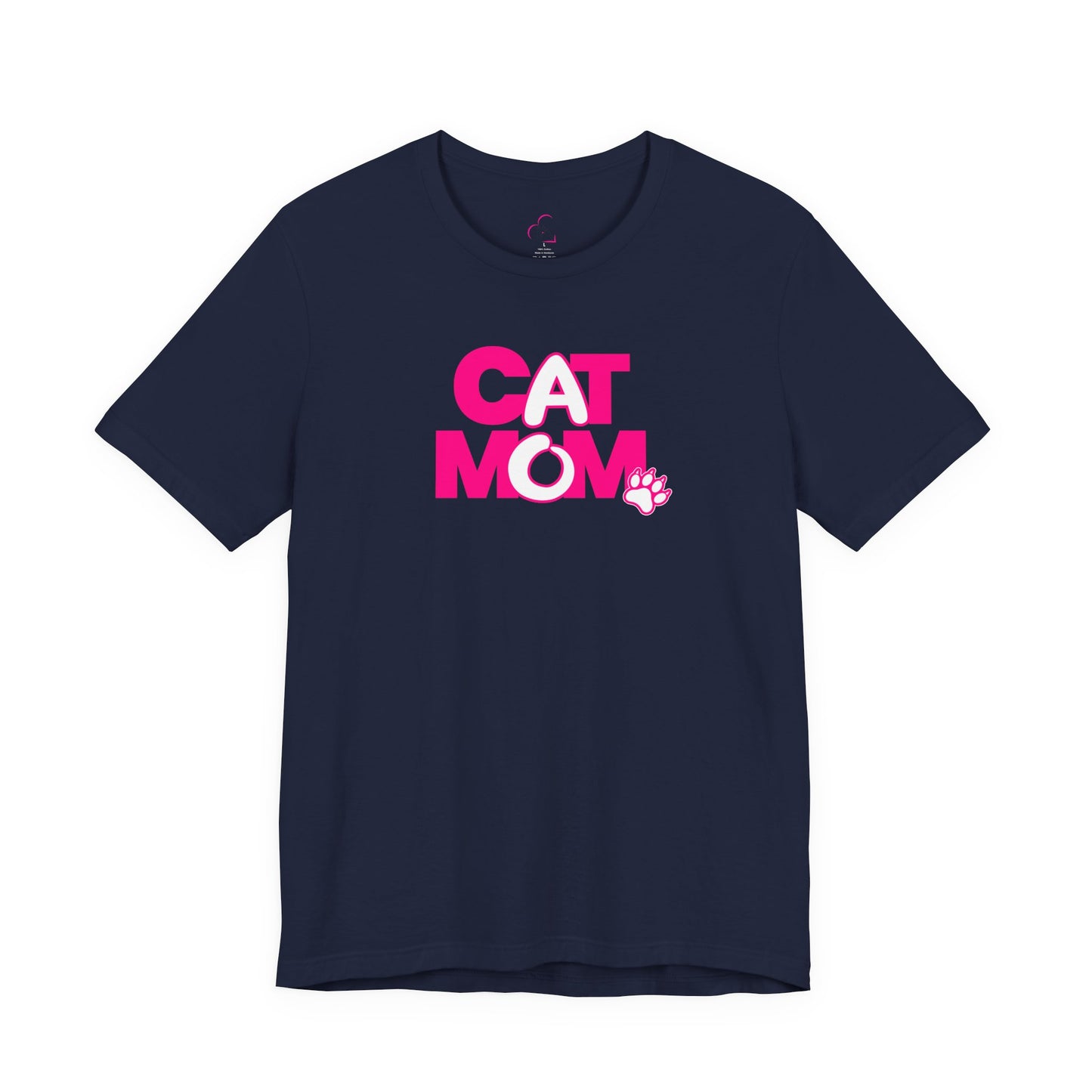 Cat mom pink T-shirt