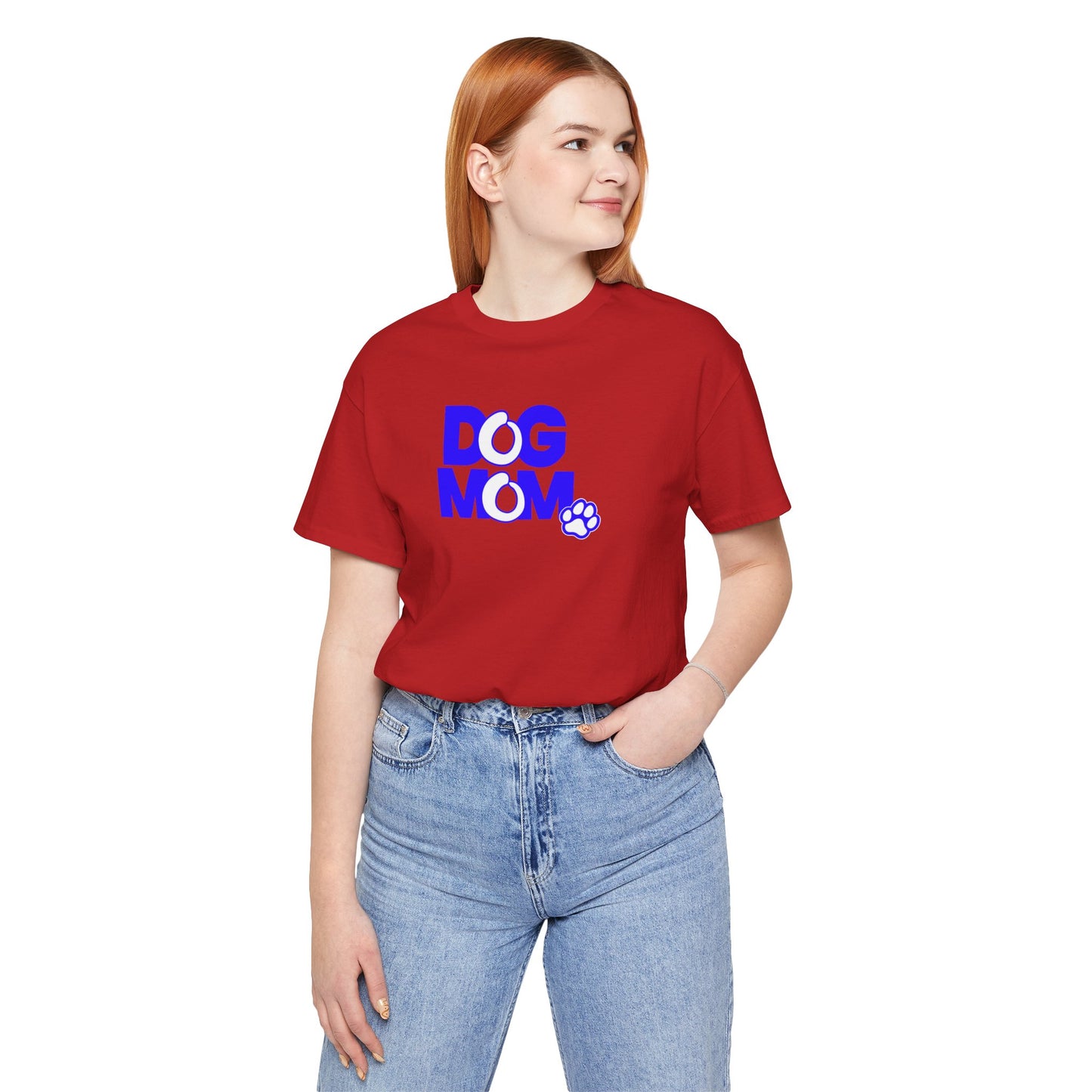Dog mom blue T-shirt