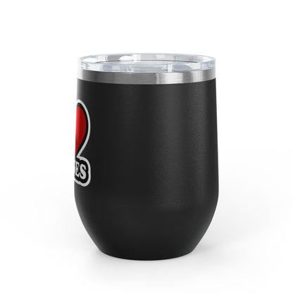 I love nurses faux sticker Tumbler