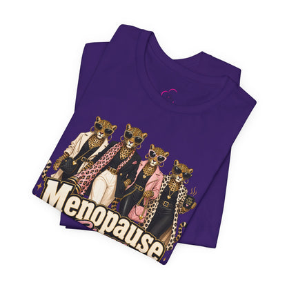 Menopause crew leopard T-shirt