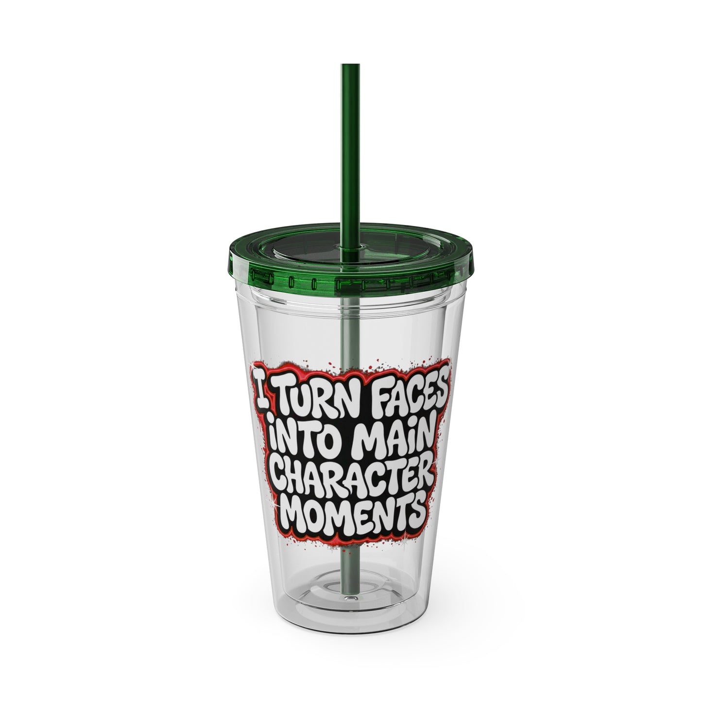 I turn faces into main character moments Insulated Cup