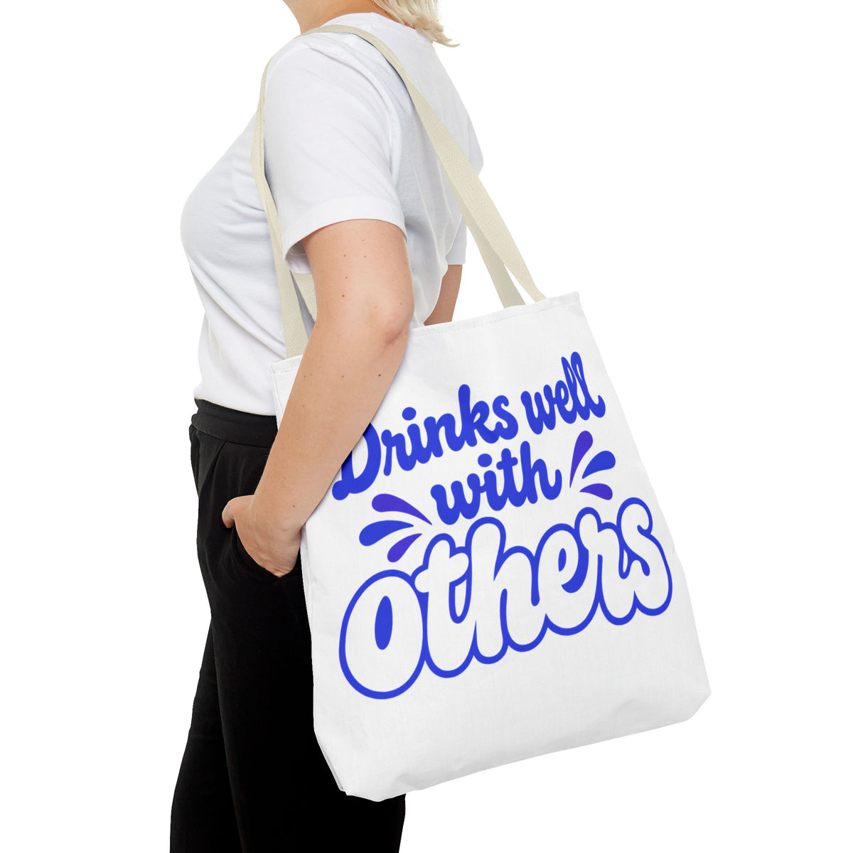 Drinks well with others Tote Bag