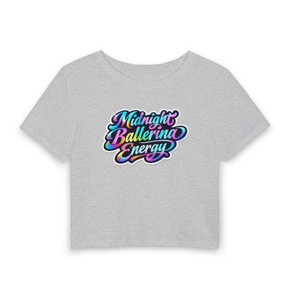 Midnight ballerina energy Crop Tee