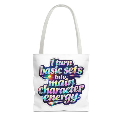 I turn basic sets into main character energy Tote Bag