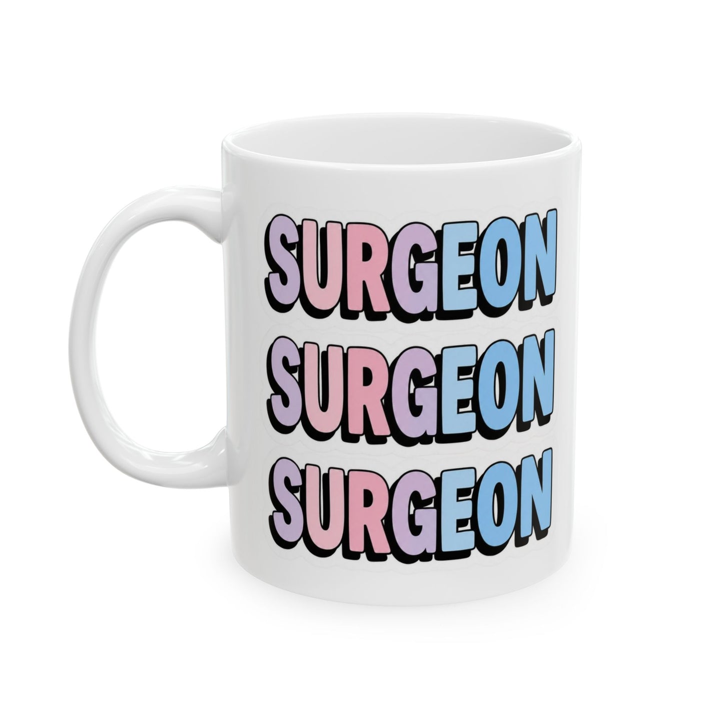 SURGEON faux sticker Mug