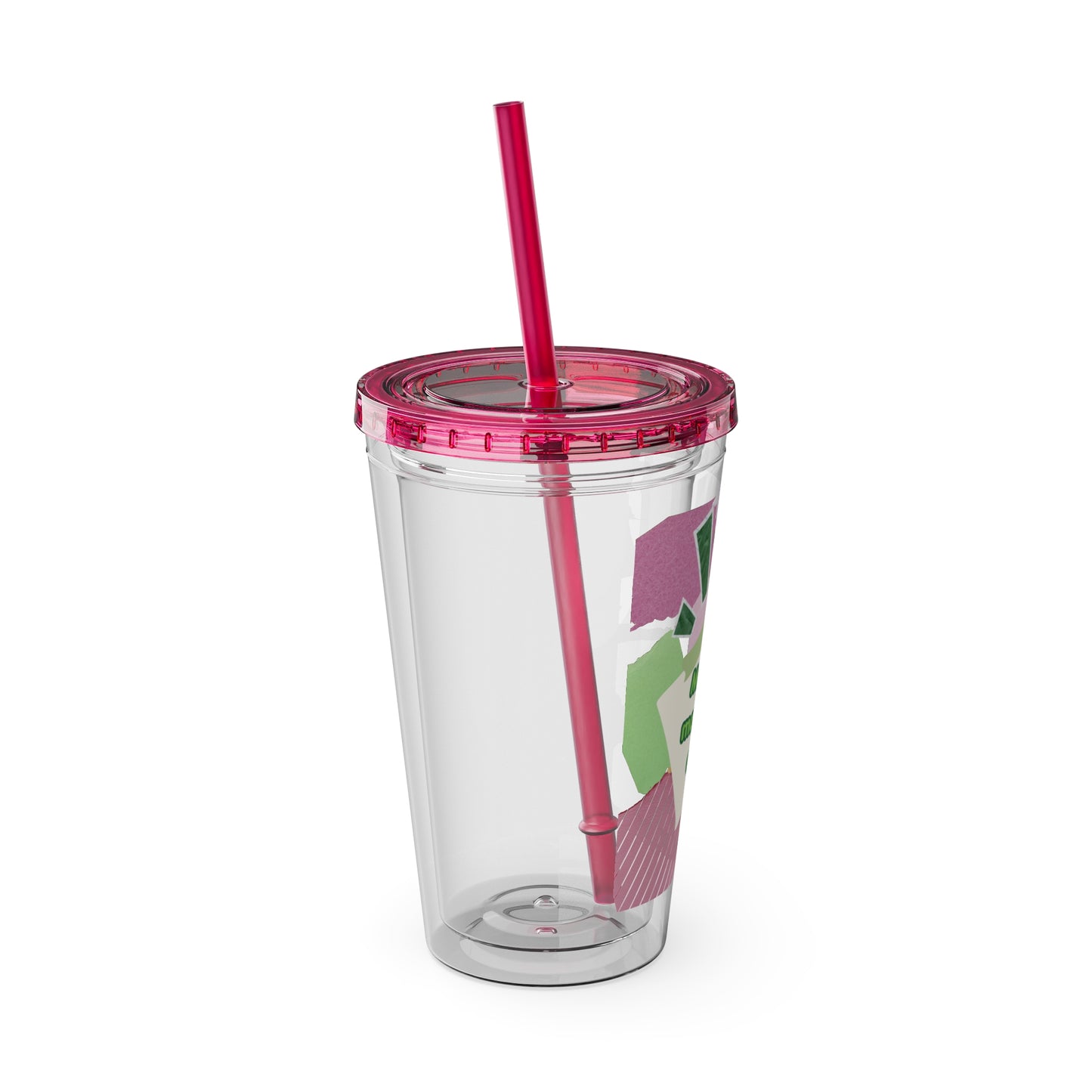 Matcha made me do it  Clear Insulated Cup