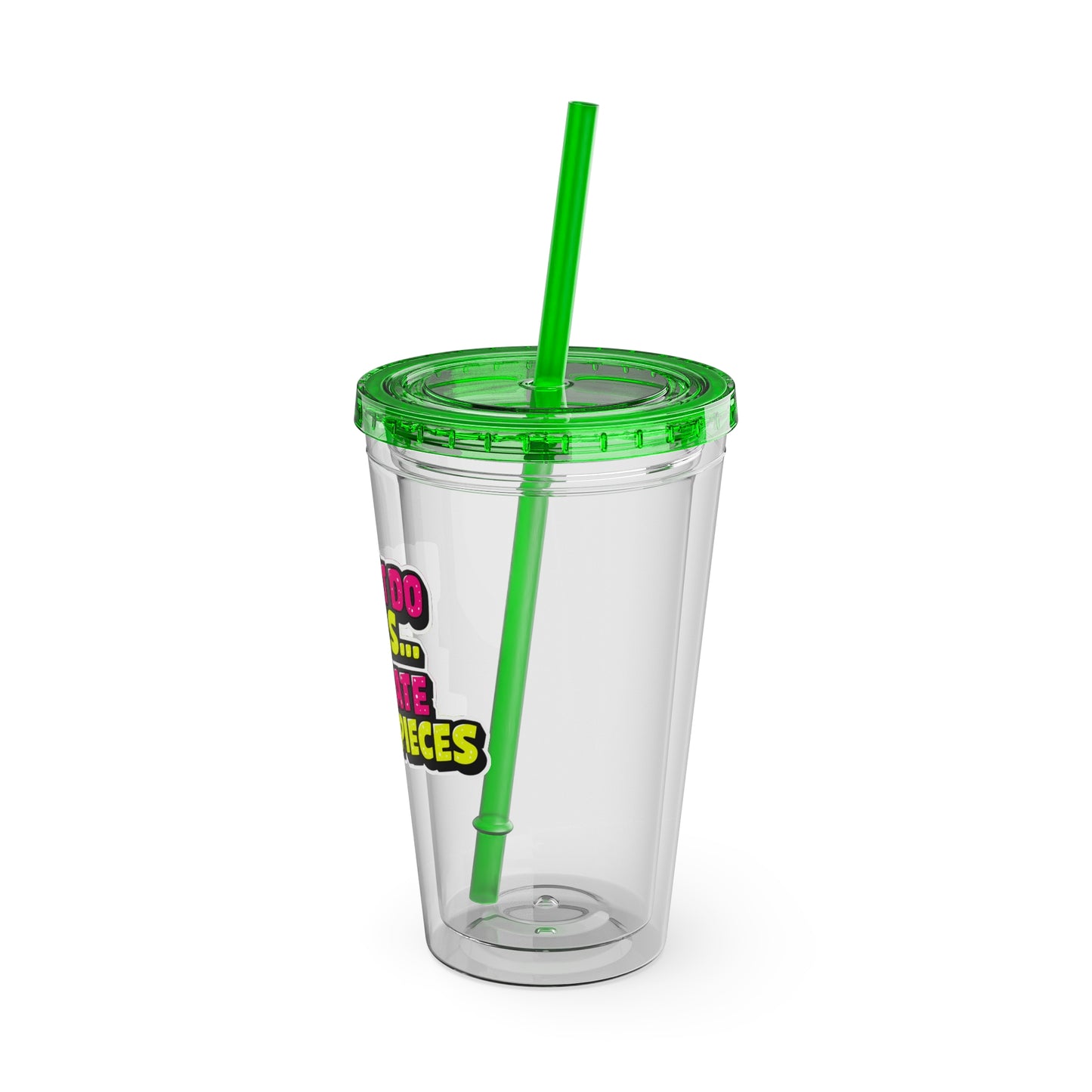 I don't do nails I create masterpieces Clear Insulated Cup