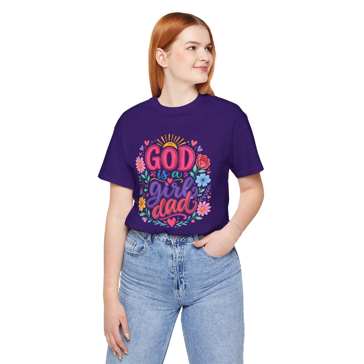 GOD is a girl dad T-shirt