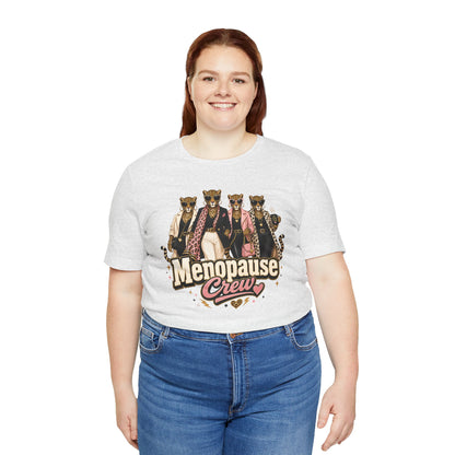 Menopause crew leopard T-shirt