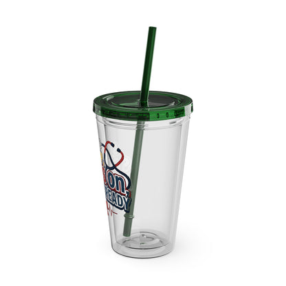 Suns up, scrubs on, attitude ready Clear Insulated Cup