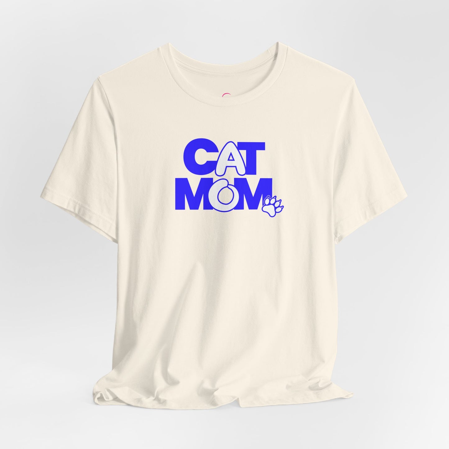 Cat mom blue T-shirt