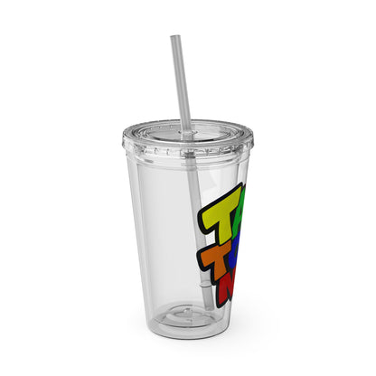 Talk to me nice Clear Insulated Cup