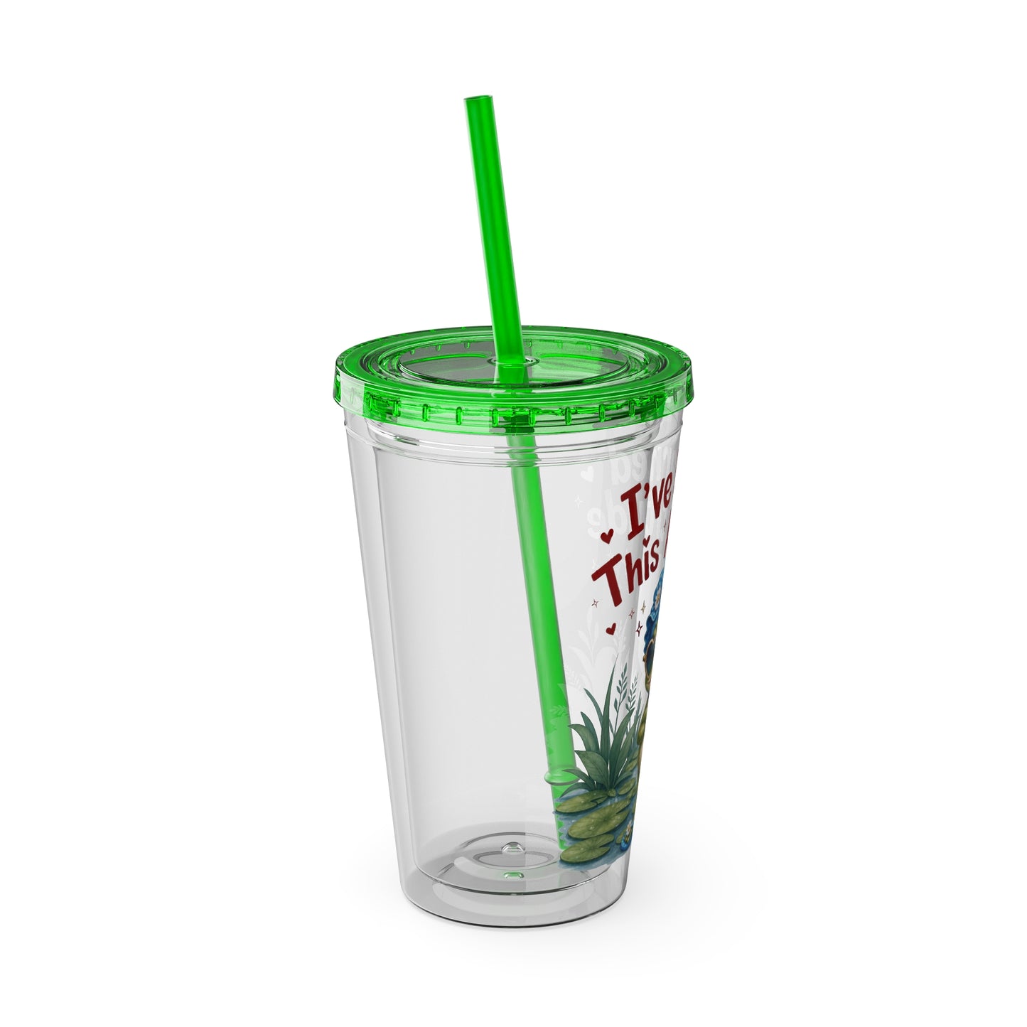 I've earned this attitude Clear Insulated Cup