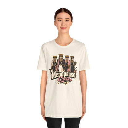 Menopause crew leopard T-shirt