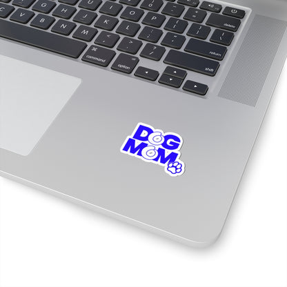 Dog mom blue Sticker