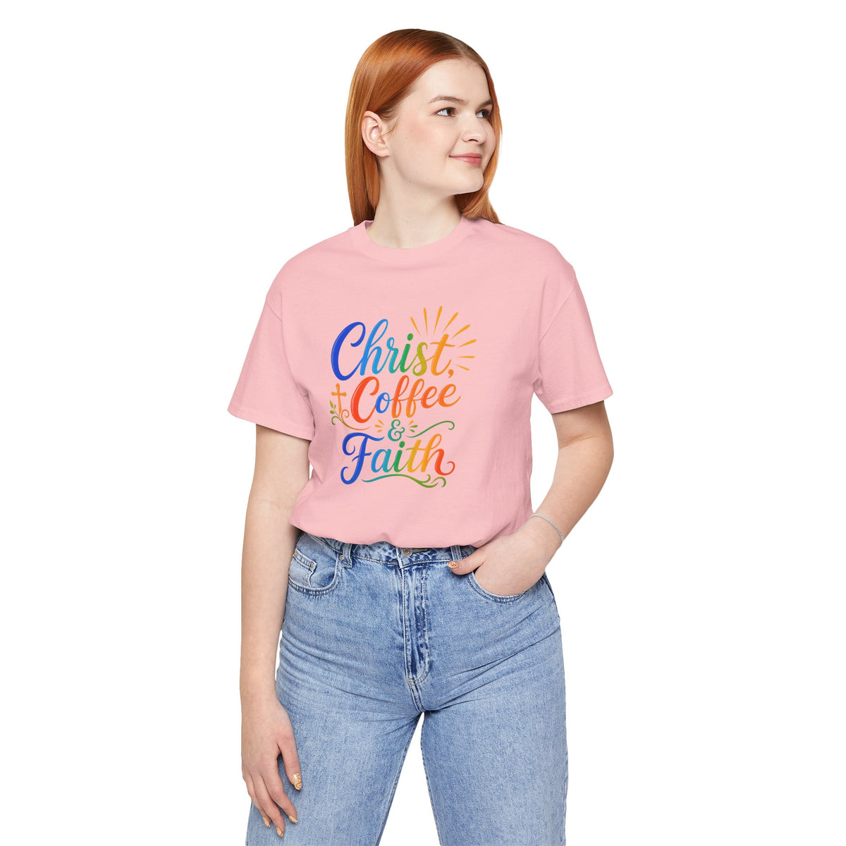 Christ, coffee and faith T-shirt